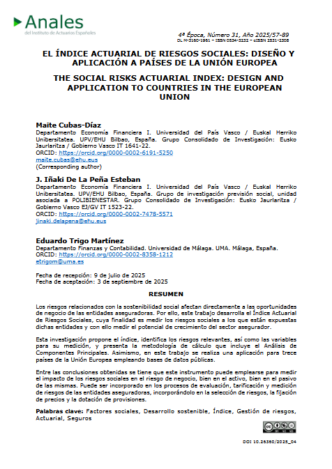 Portada del ar´tículo